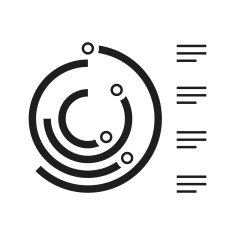 Radial Bar Graph icon on a white background