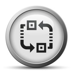 Conveyor icon on a silver button N5