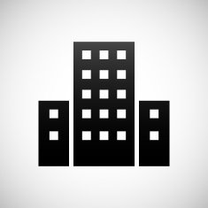 Office Building icon on a white background N49