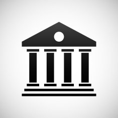 Bank icon on a white background N48