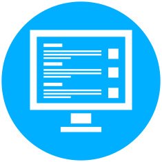 Computer icon on a round button N9