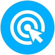 Target icon on a round button N63