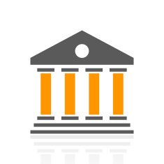Bank icon on a white background N49