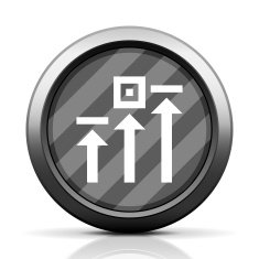Logistics icon on a round button N54