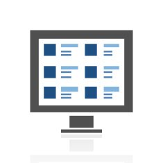 Computer icon on a white background N6