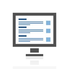 Computer icon on a white background N7