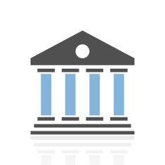 Bank icon on a white background N51