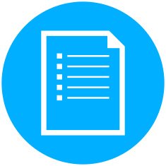 Document icon on a round button N124