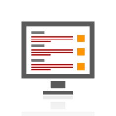 Computer icon on a white background N9
