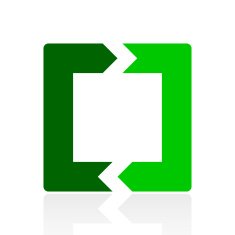 Chevron Chart icon on a white background N46