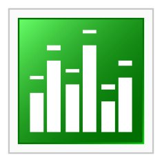 Equalizer icon on a square button N4
