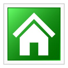 Home icon on a square button N19