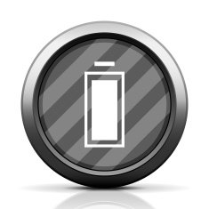 Battery icon on a round button N7