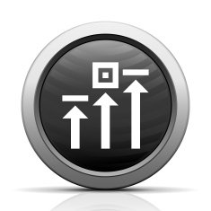 Logistics icon on a round button N56