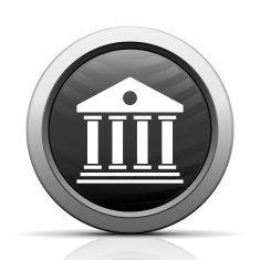 Bank icon on a round button N71
