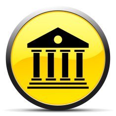 Bank icon on a round button N72
