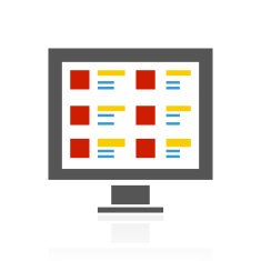 Computer icon on a white background N13