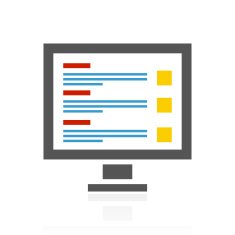 Computer icon on a white background N14
