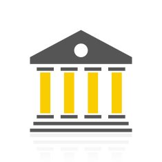 Bank icon on a white background N53