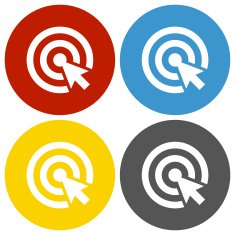 Target icon on circle buttons N12