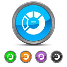 Donut Chart icon on circle buttons N15