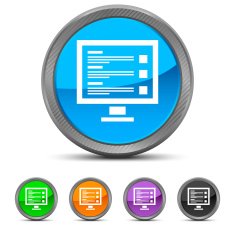 Computer icon on circle buttons N4