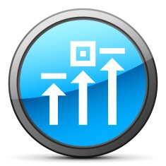 Logistics icon on a round button N58