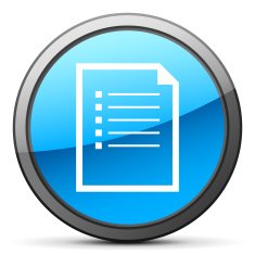 Document icon on a round button N127