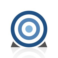 Target icon on a white background N46