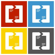 Chevron Chart icon on square buttons N20