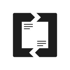 Chevron Chart icon on a white background N48