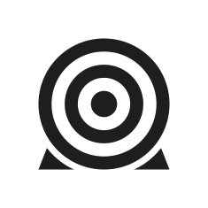 Target icon on a white background N47