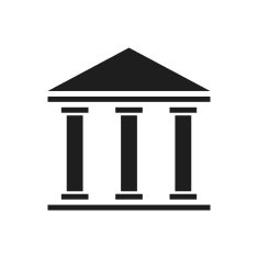 Bank icon on a white background N54