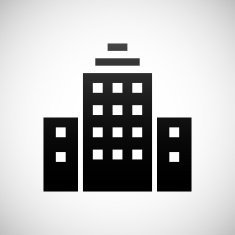 Office Building icon on a white background N57