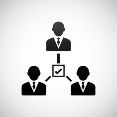 Leadership icon on a white background N15