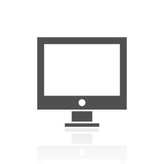 Computer icon on a white background N17