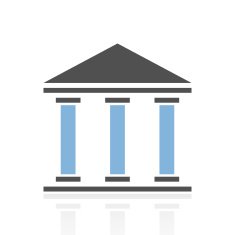 Bank icon on a white background N56