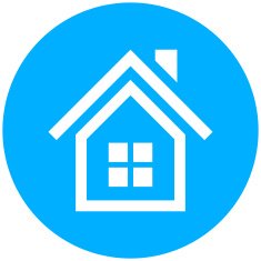 Home icon on a round button N53