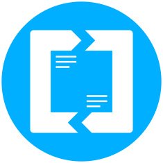 Chevron Chart icon on a round button N77