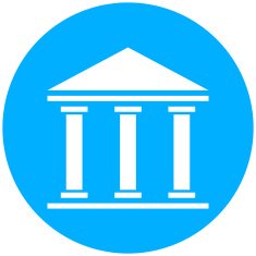 Bank icon on a round button N77