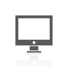 Computer icon on a white background N18