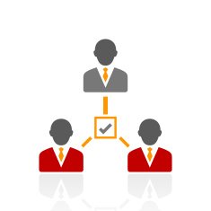 Leadership icon on a white background N17