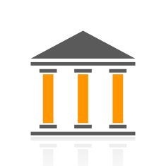 Bank icon on a white background N57