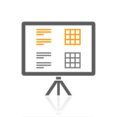 Presentation icon on a white background N11