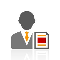 Businessman icon on a white background N126