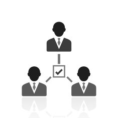 Leadership icon on a white background N18