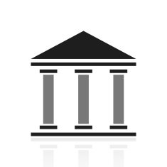 Bank icon on a white background N58