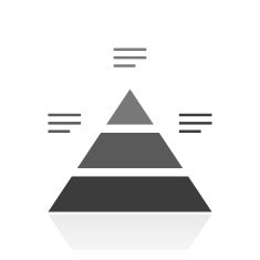 Pyramid icon on a white background N24