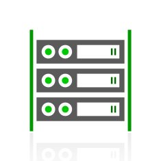Computer Server icon on a white background N13