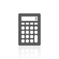 Calculator icon on a white background N6